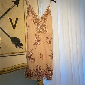 Rose gold dress